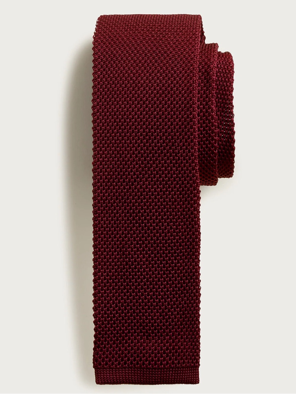 J crew Bordeaux Italian silk knit tie